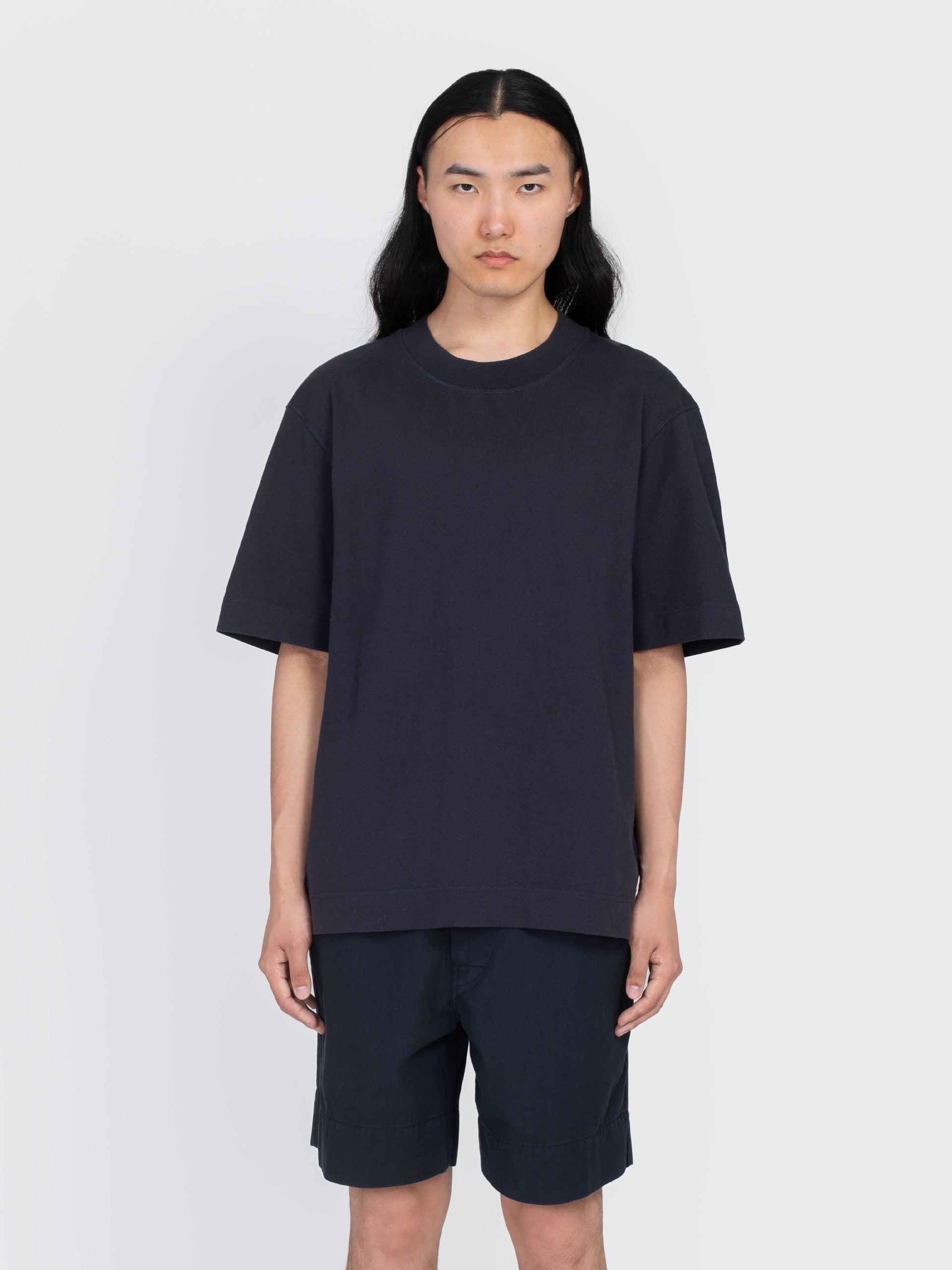 Margaret Howell| (MHL FLATLOCK CREW - INK (MHSP0130S25M MHL Flatlock Crew | Rooney