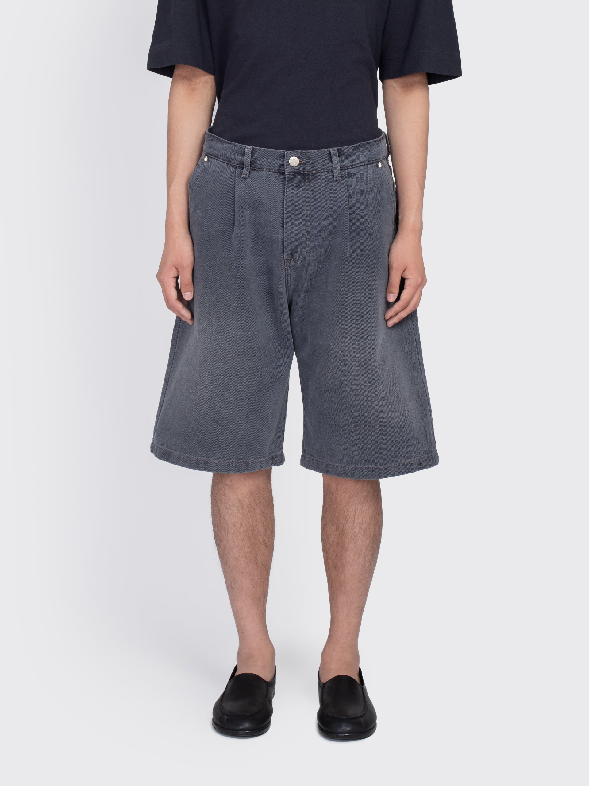 【MODIMOOD】RIVET SHORT PANTS Star Rivet Shorts - Slate – Blue in Green Denver