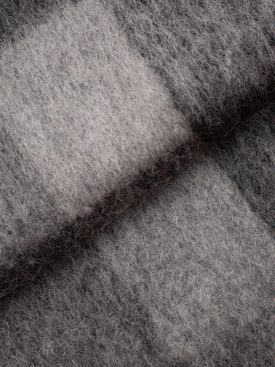 Mohair Checked Scarf