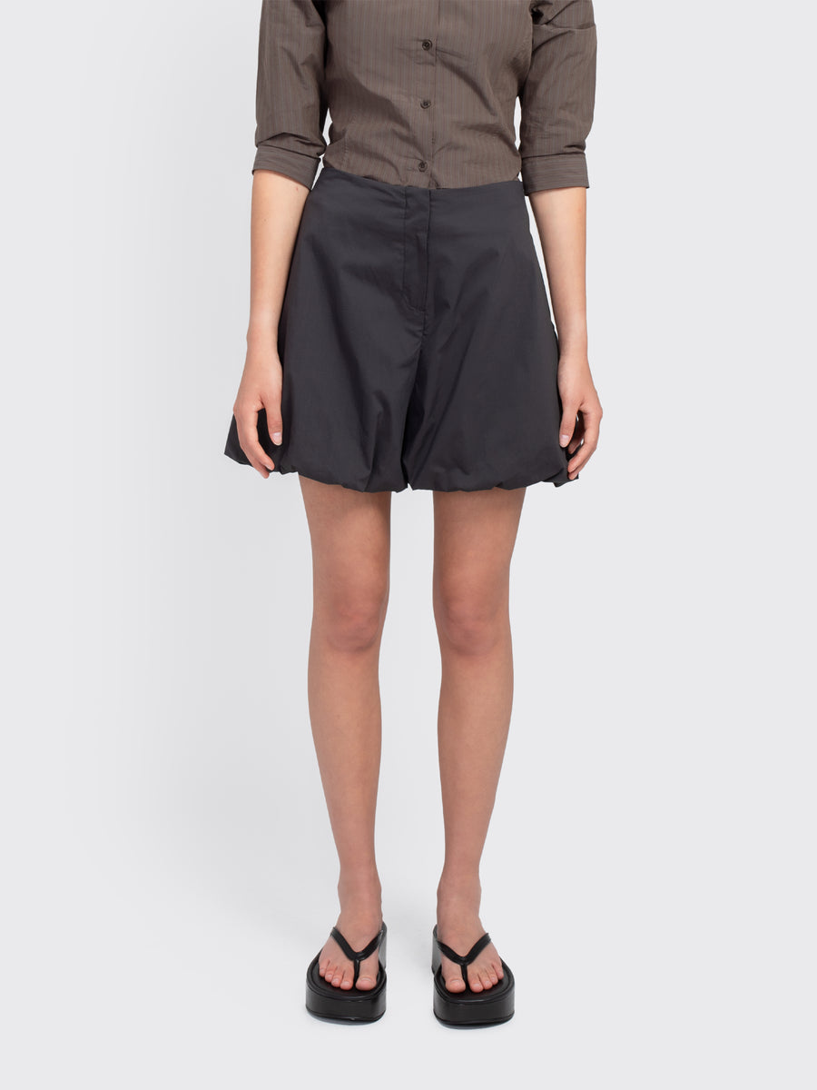 Cotton Volume Shirring Shorts