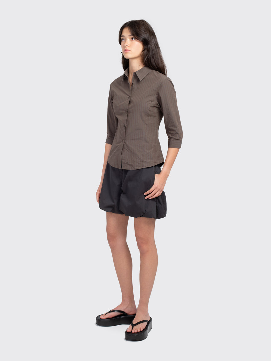 Cotton Volume Shirring Shorts