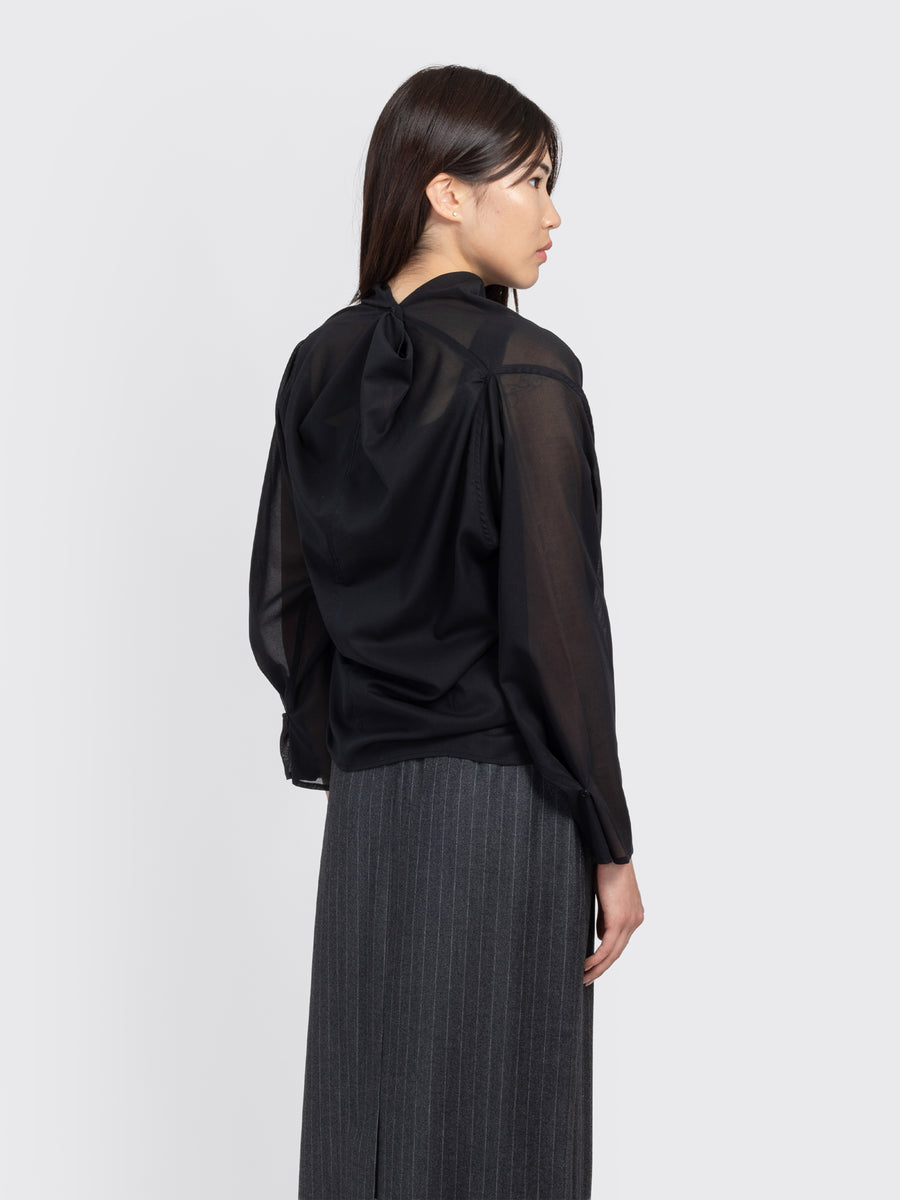 Mockneck Two Way Blouse