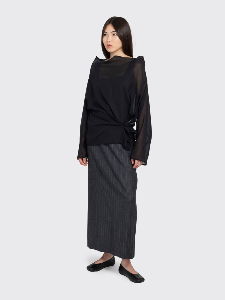 Mockneck Two Way Blouse