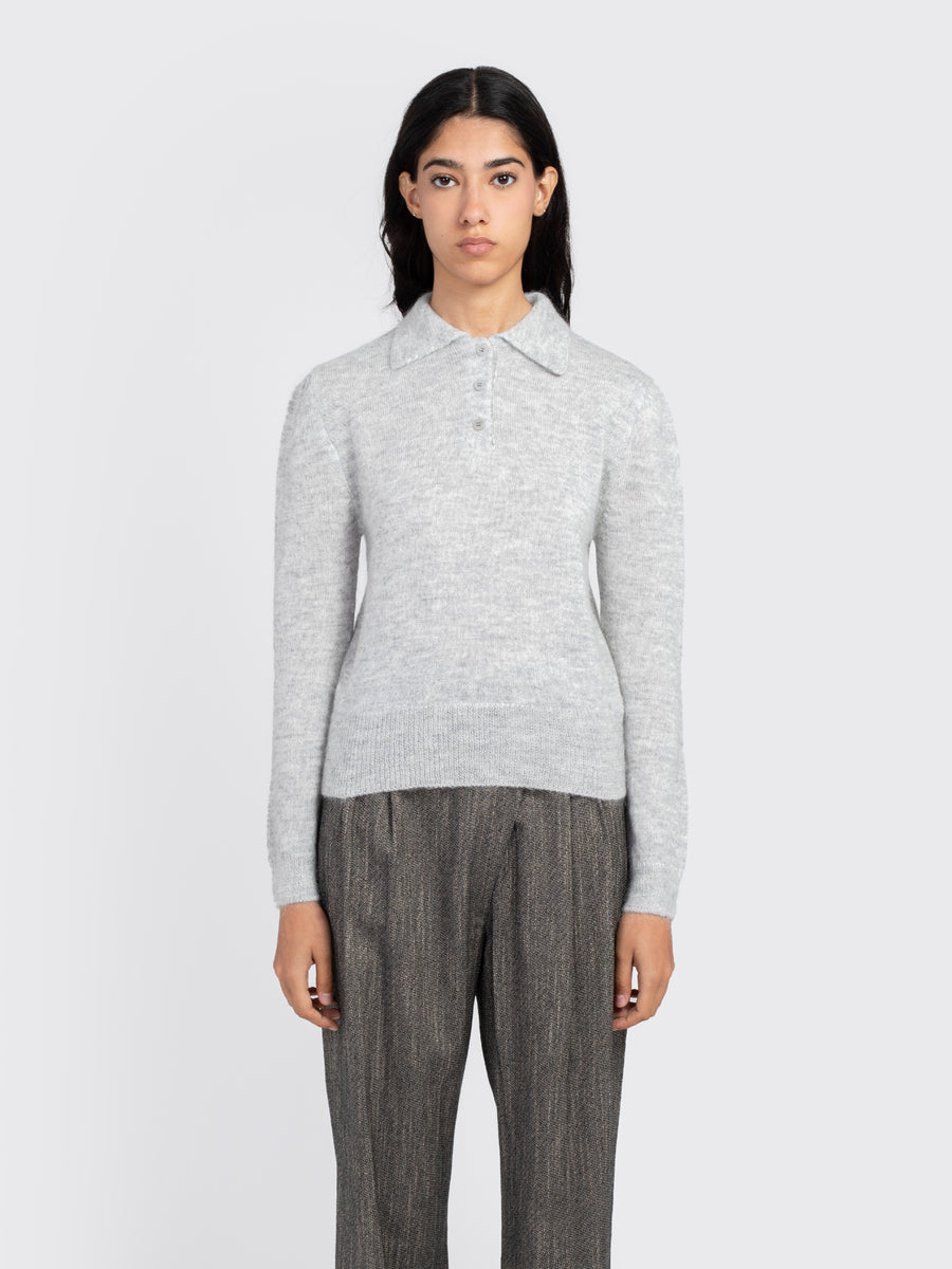 Mohair Collar Knit