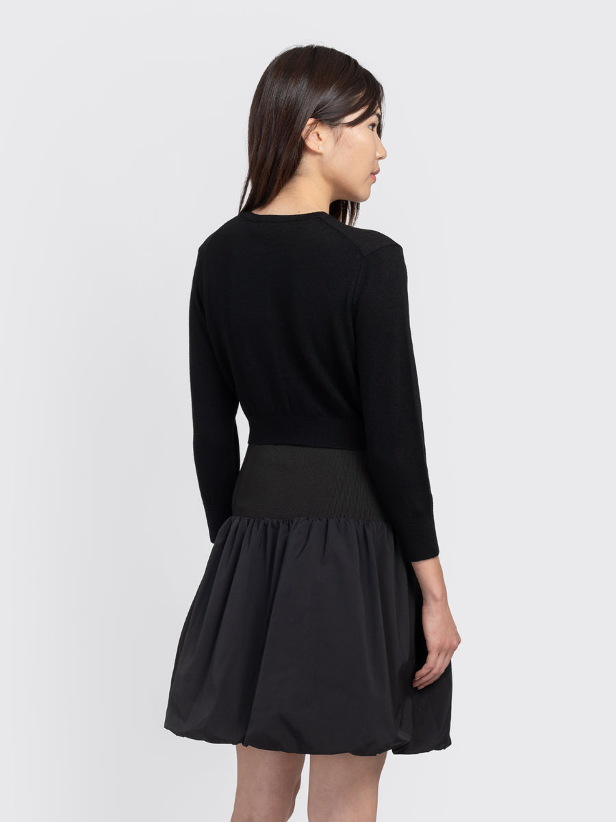 Round Neck Crop Cardigan