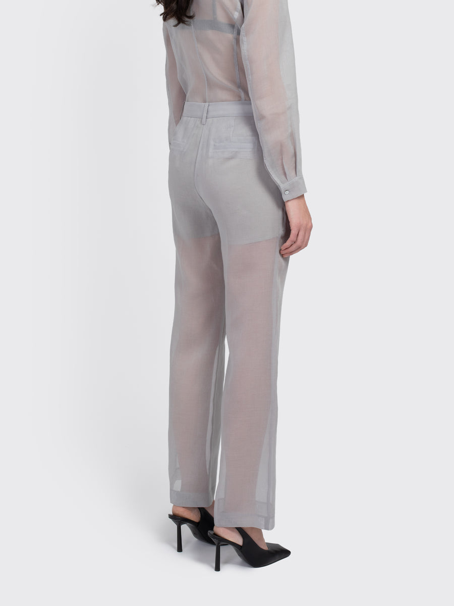 Sheer Straight Fit Pants