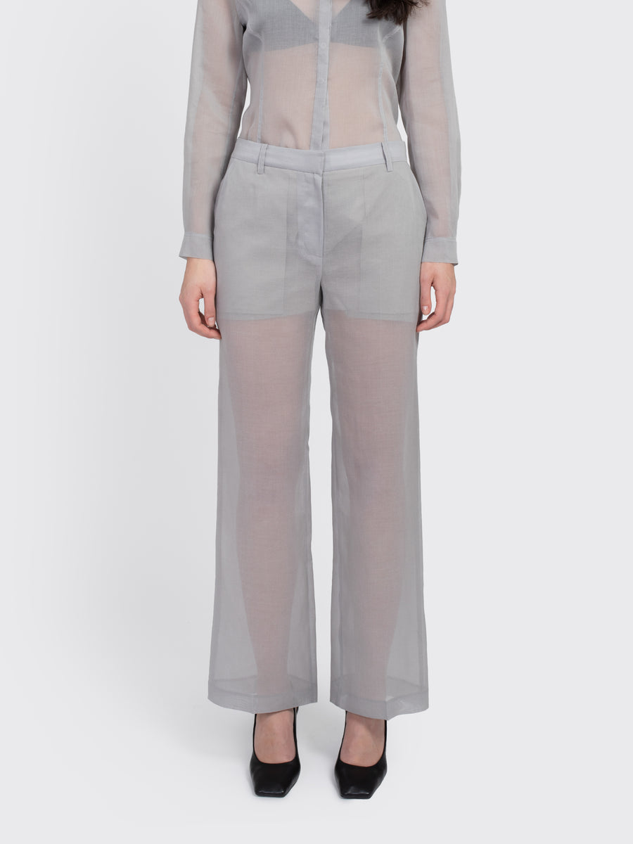 Sheer Straight Fit Pants