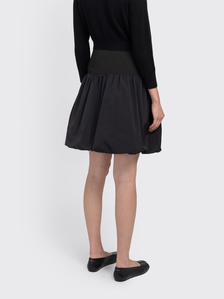 Taffeta Shirring Mini Skirt & Top