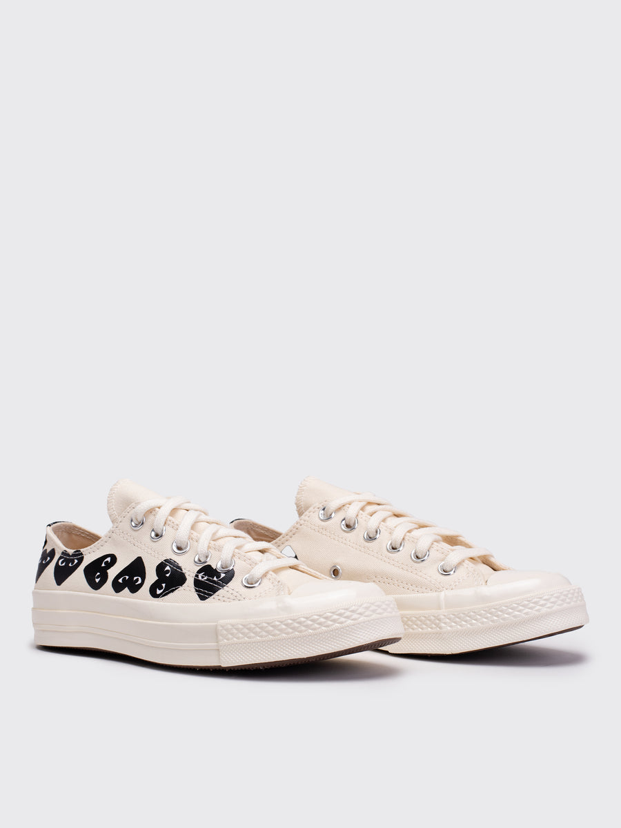 Play Multi Heart Low Converse Chuck All Star '70