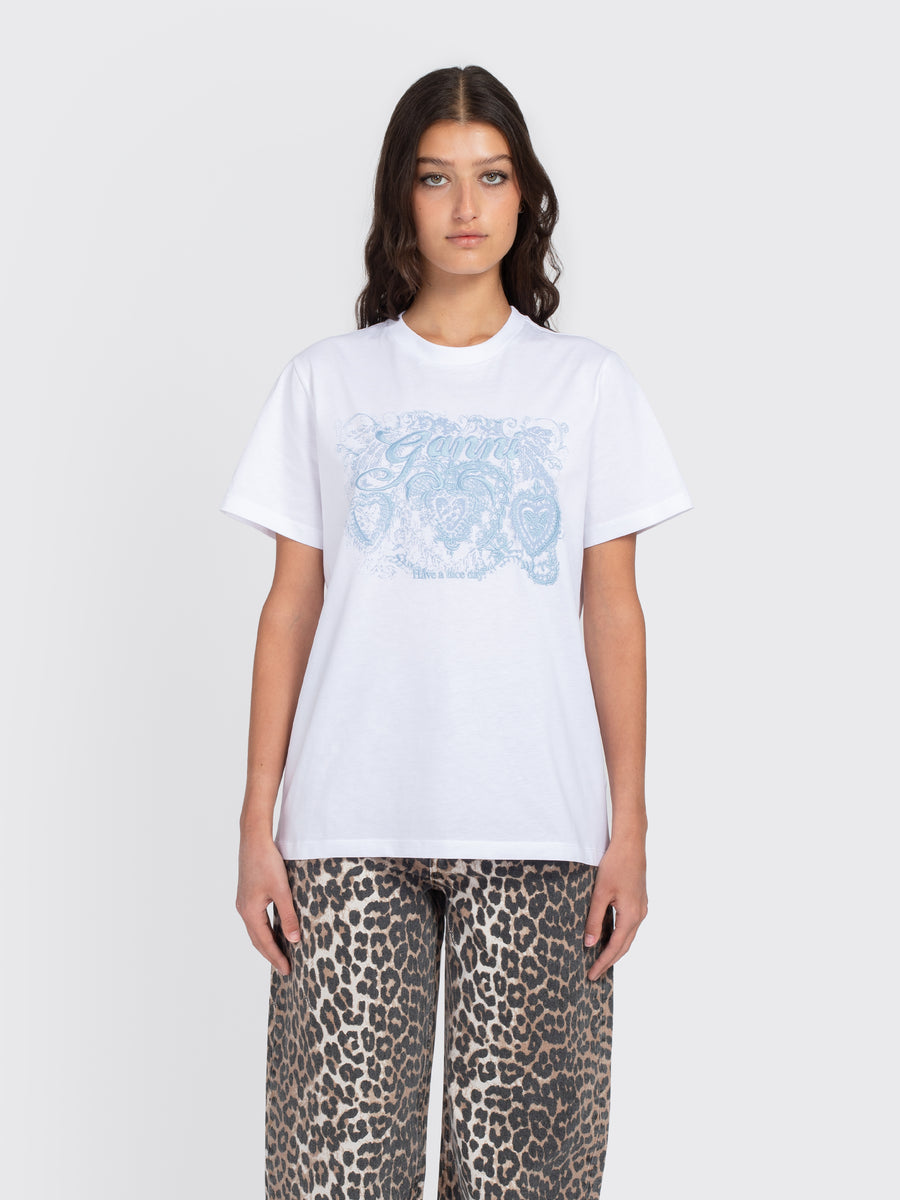 Basic Jersey Tattoo Lace Relaxed T-Shirt