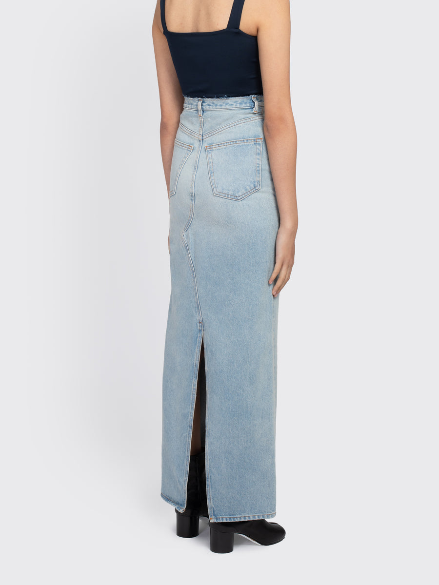 MM6 Denim Long Skirt