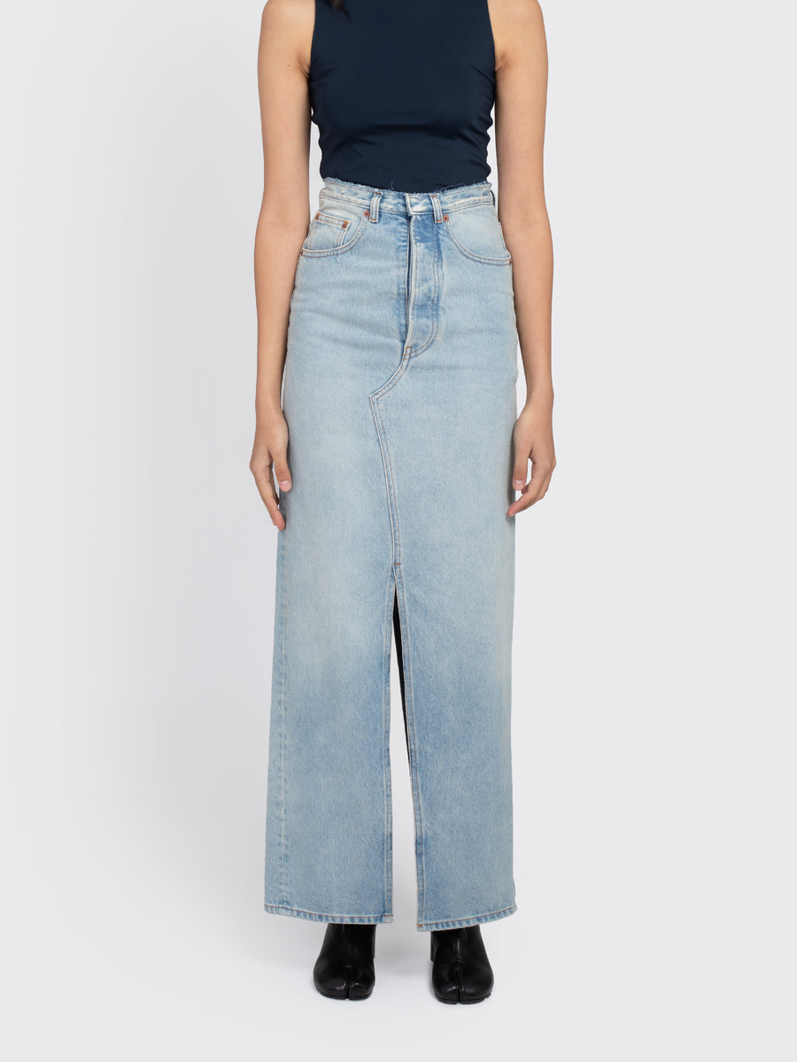 MM6 Denim Long Skirt