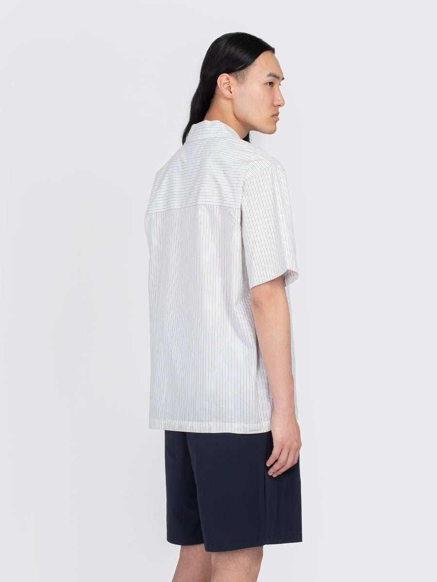 Mads Poplin Stripe Short Sleeve