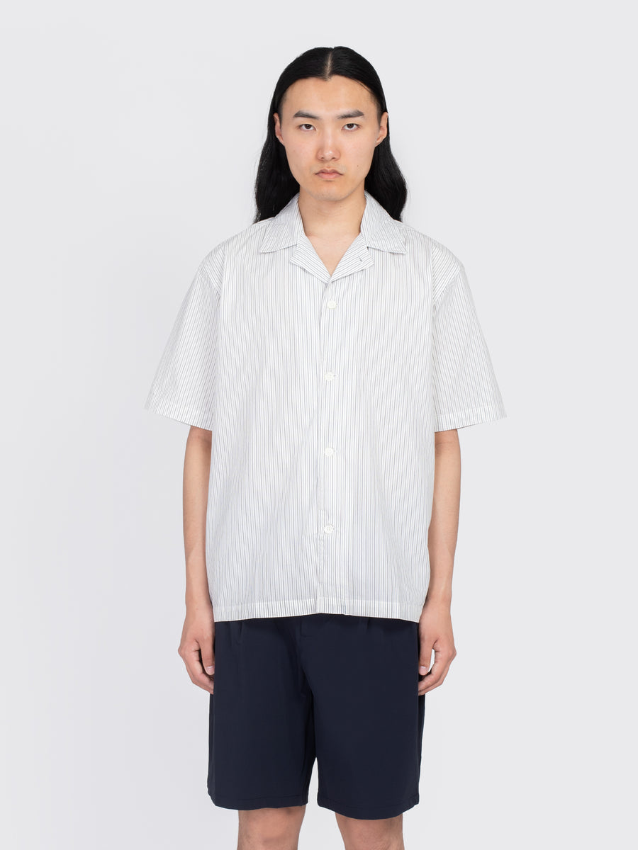 Mads Poplin Stripe Short Sleeve