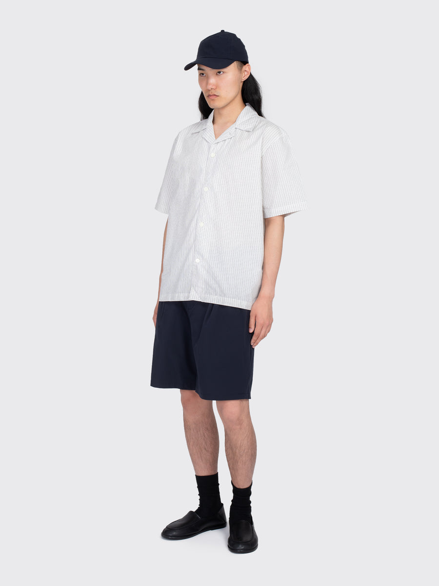 Mads Poplin Stripe Short Sleeve