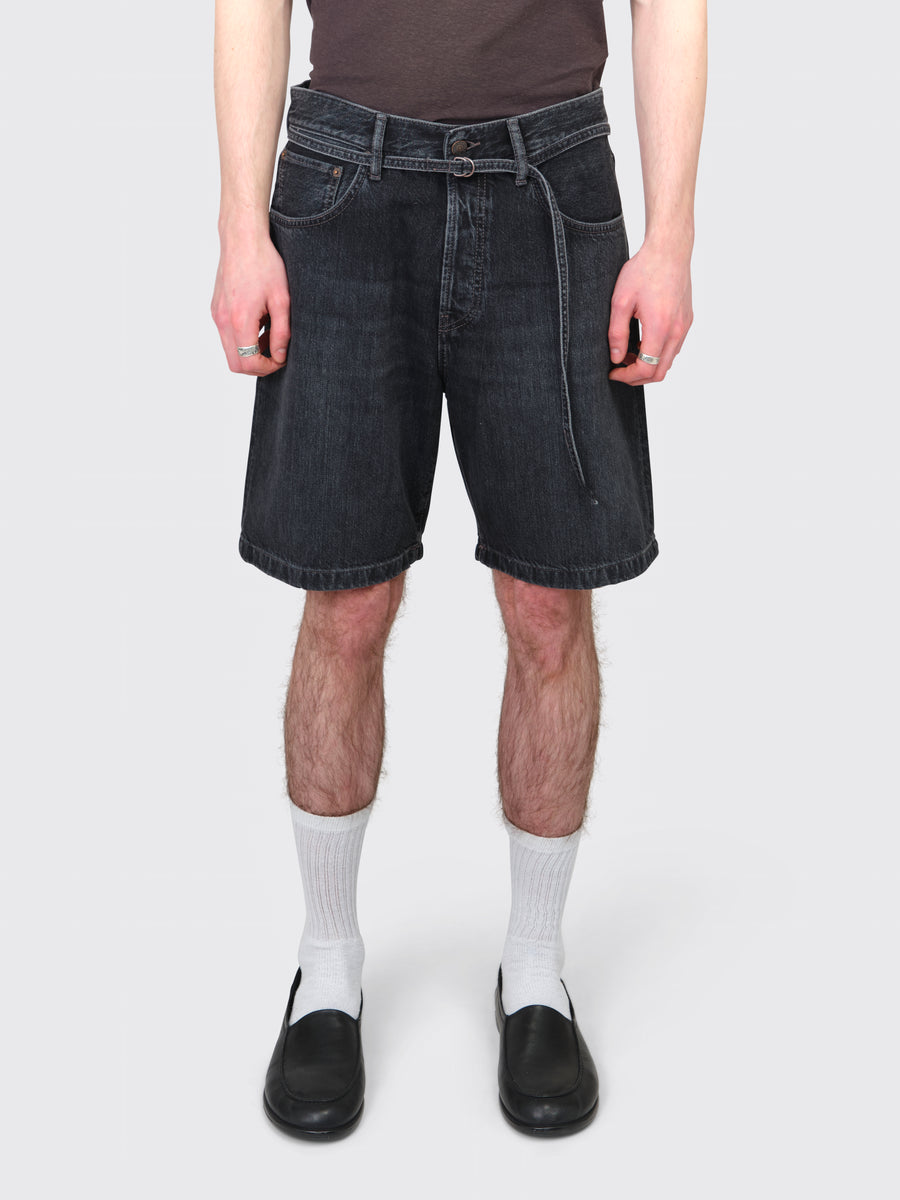 Loose Fit Denim Shorts