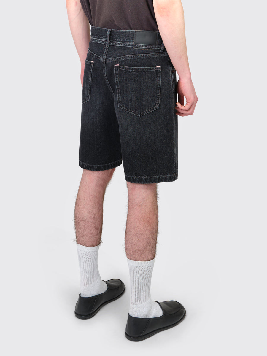 Loose Fit Denim Shorts