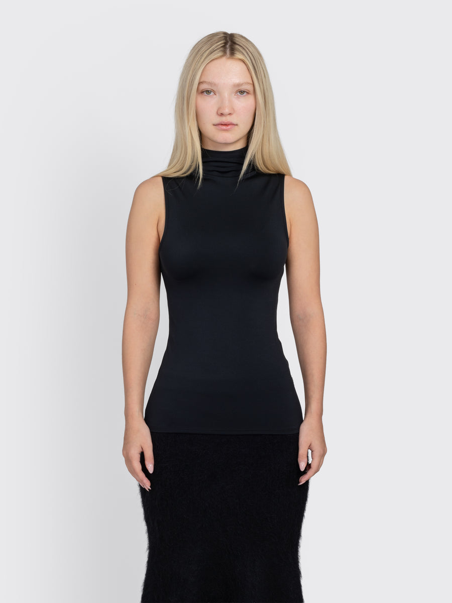 High Neck Jersey Top