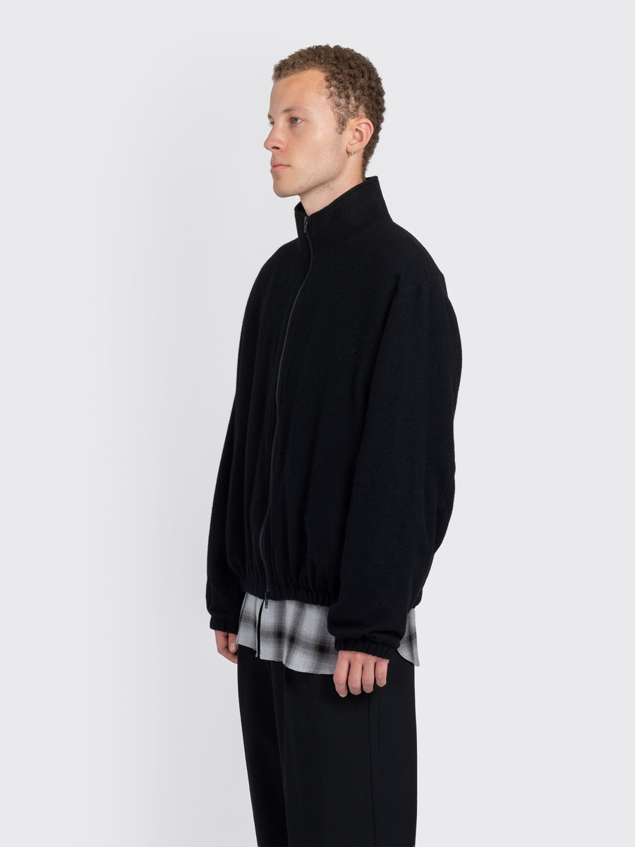 Wool Cashmere Fleece Zip Jacket