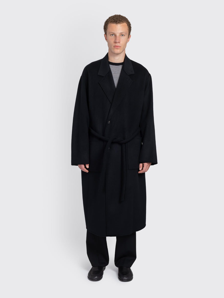 Wool Cashmere Reversible Notch Lapel Coat