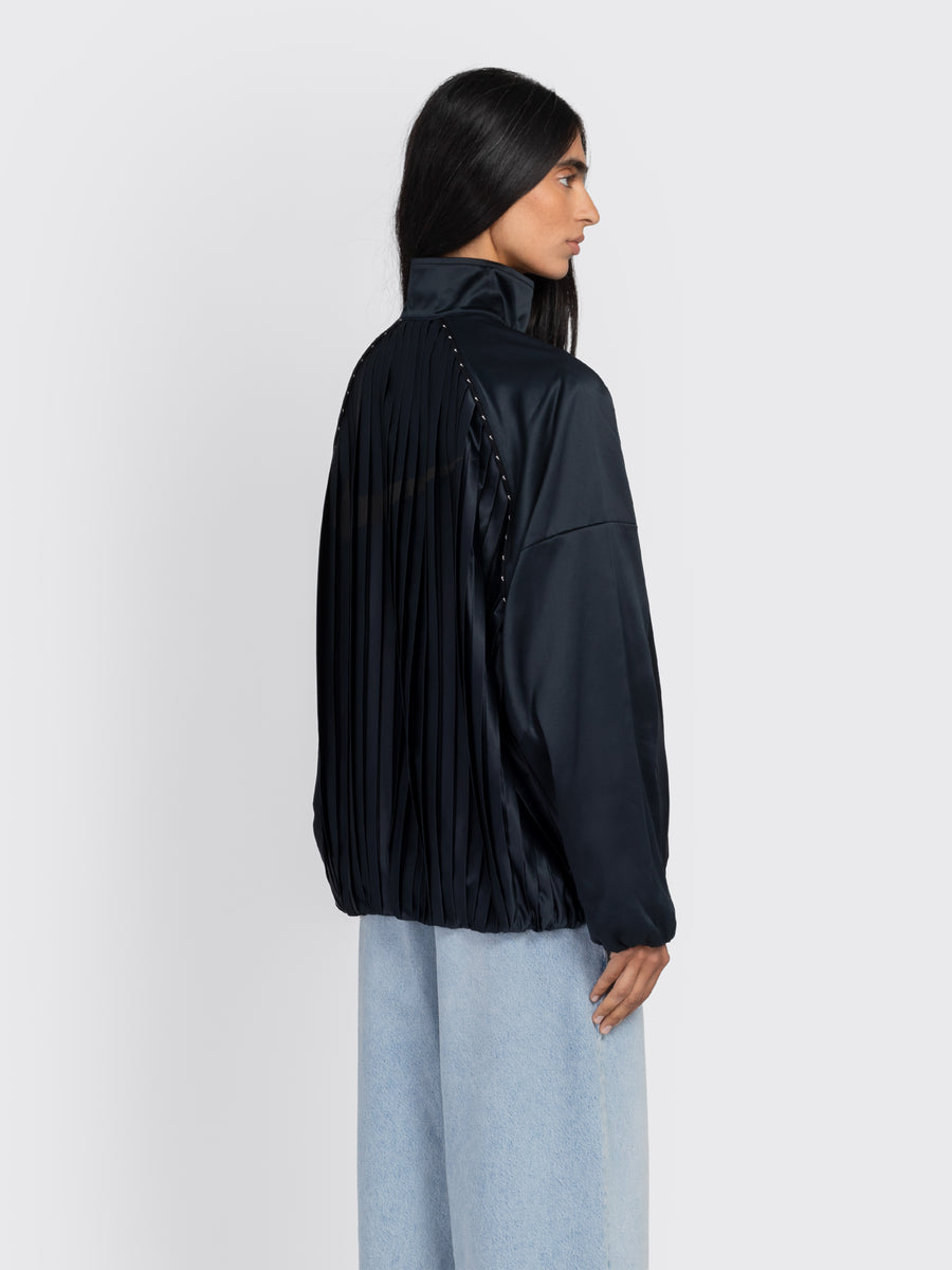 W Pleated Tracksuit Jacket