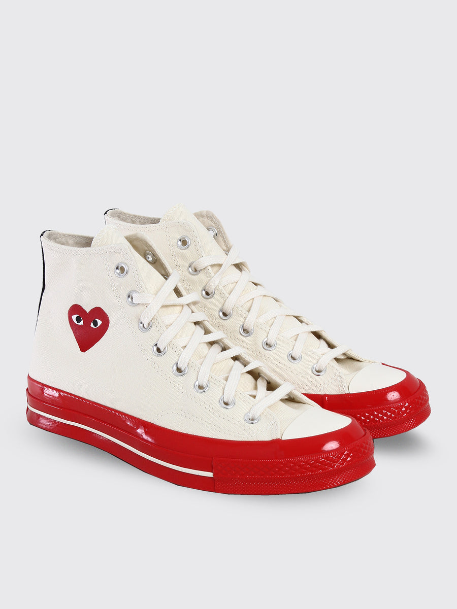 Play Comme Des Garcons Converse Red Sole
