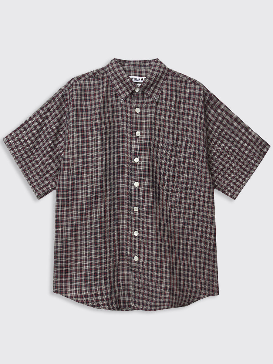 Shirt Oversized SS Linen Check