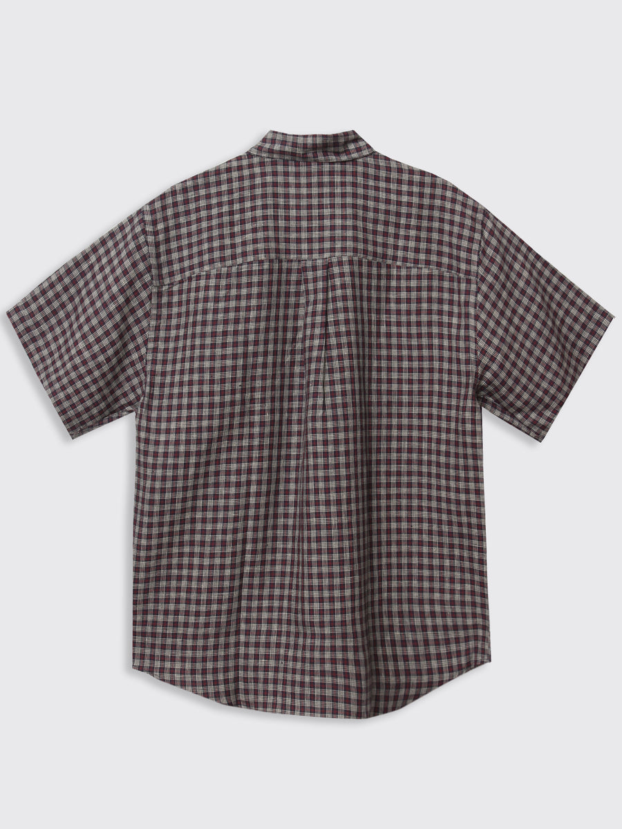 Shirt Oversized SS Linen Check