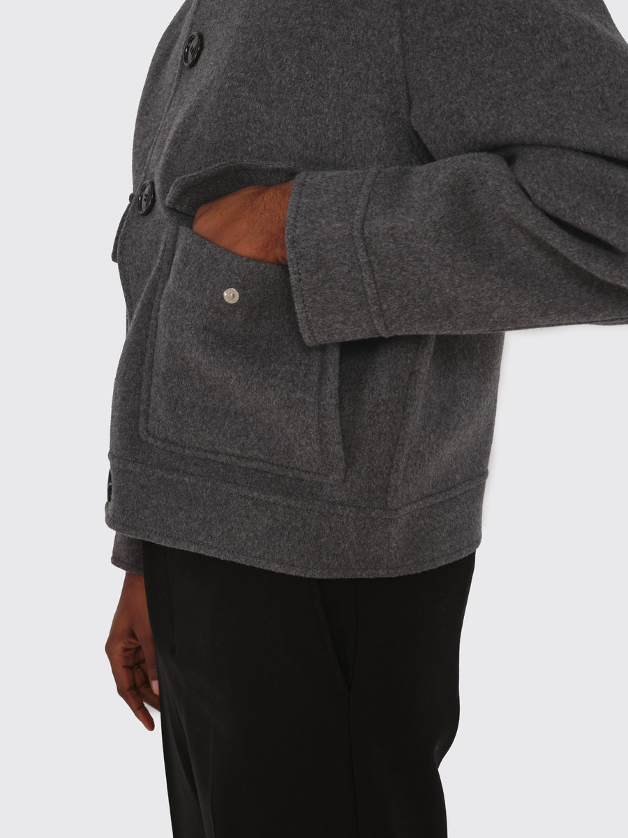 Boxy Fit Double Face Jacket