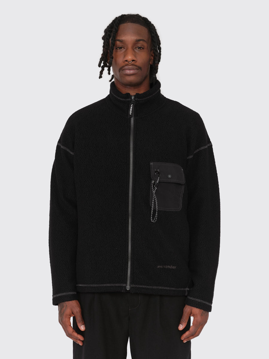 Re Wool JQ Stand Zip Jacket