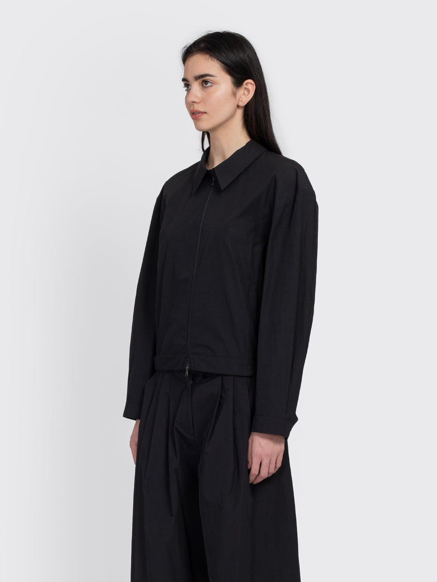 Cropped Zip-Up Jumper