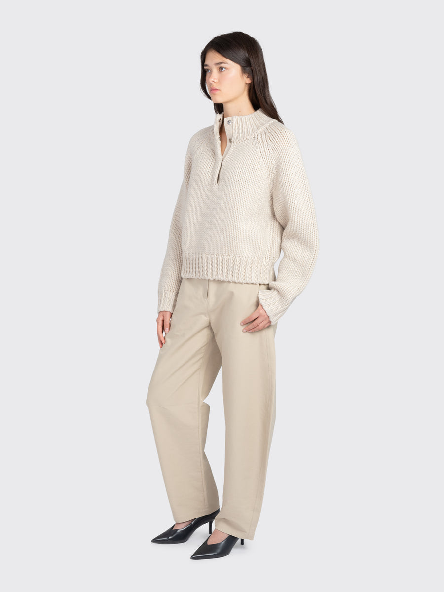 Hand Knitted Half Neck Pullover