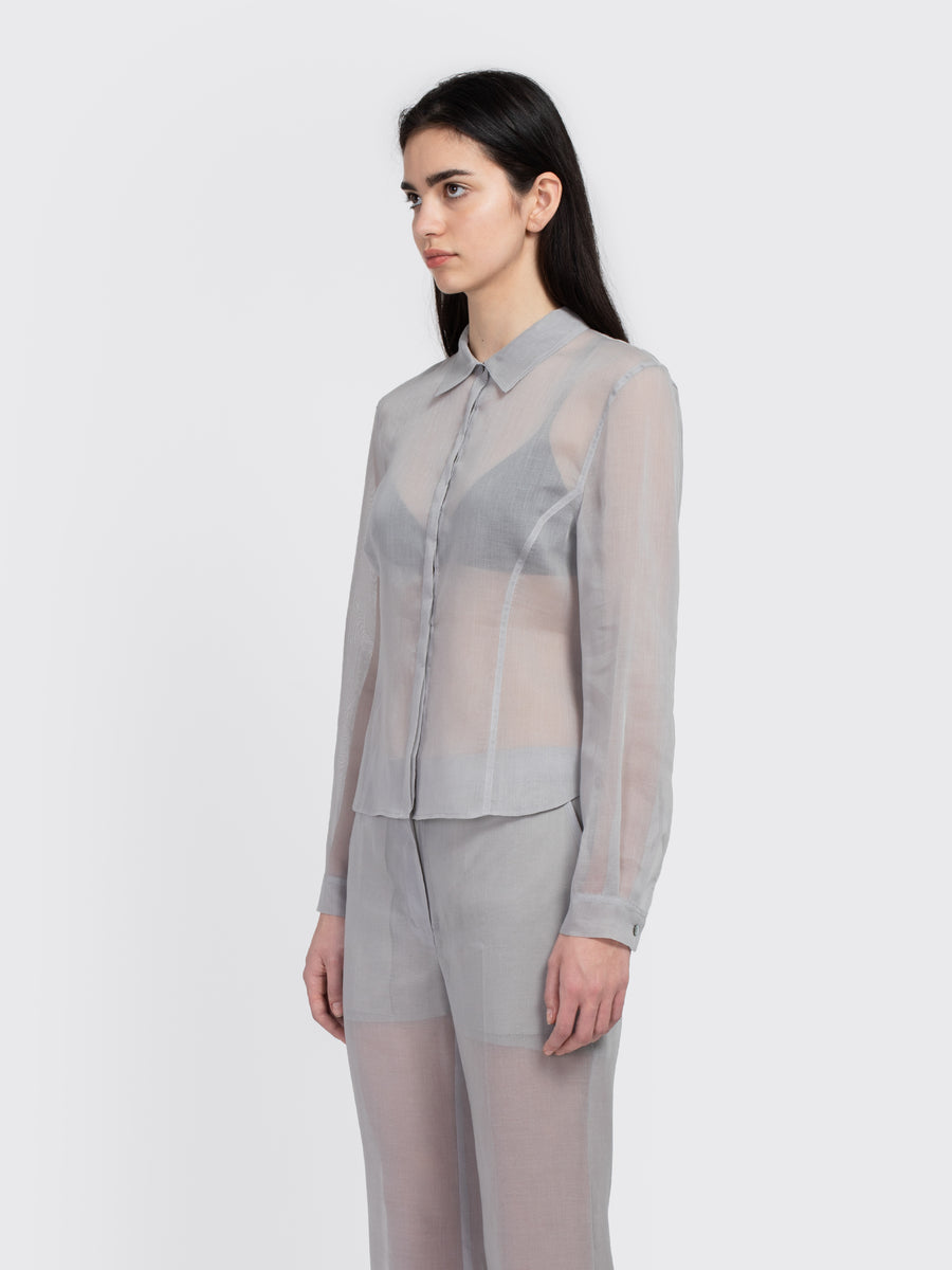 Sheer Slim Fit Shirt