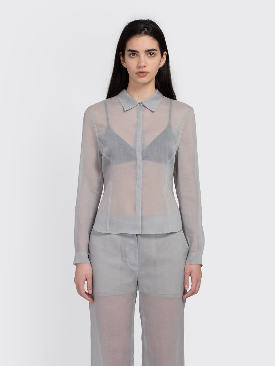 Sheer Slim Fit Shirt