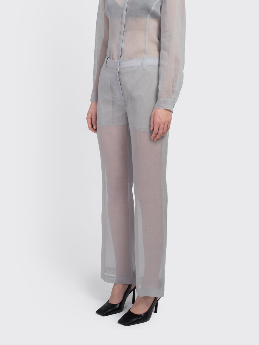 Sheer Straight Fit Pants