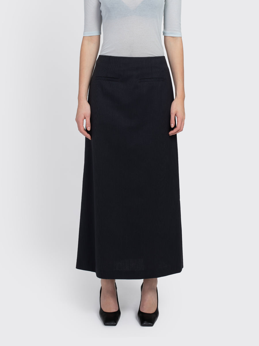 Stripe Maxi Long Skirt