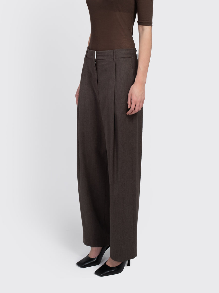 Wide Tuck Pants