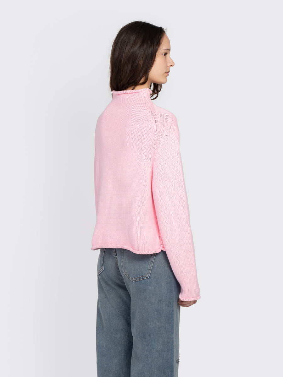 Solid Roll Neck Sweater