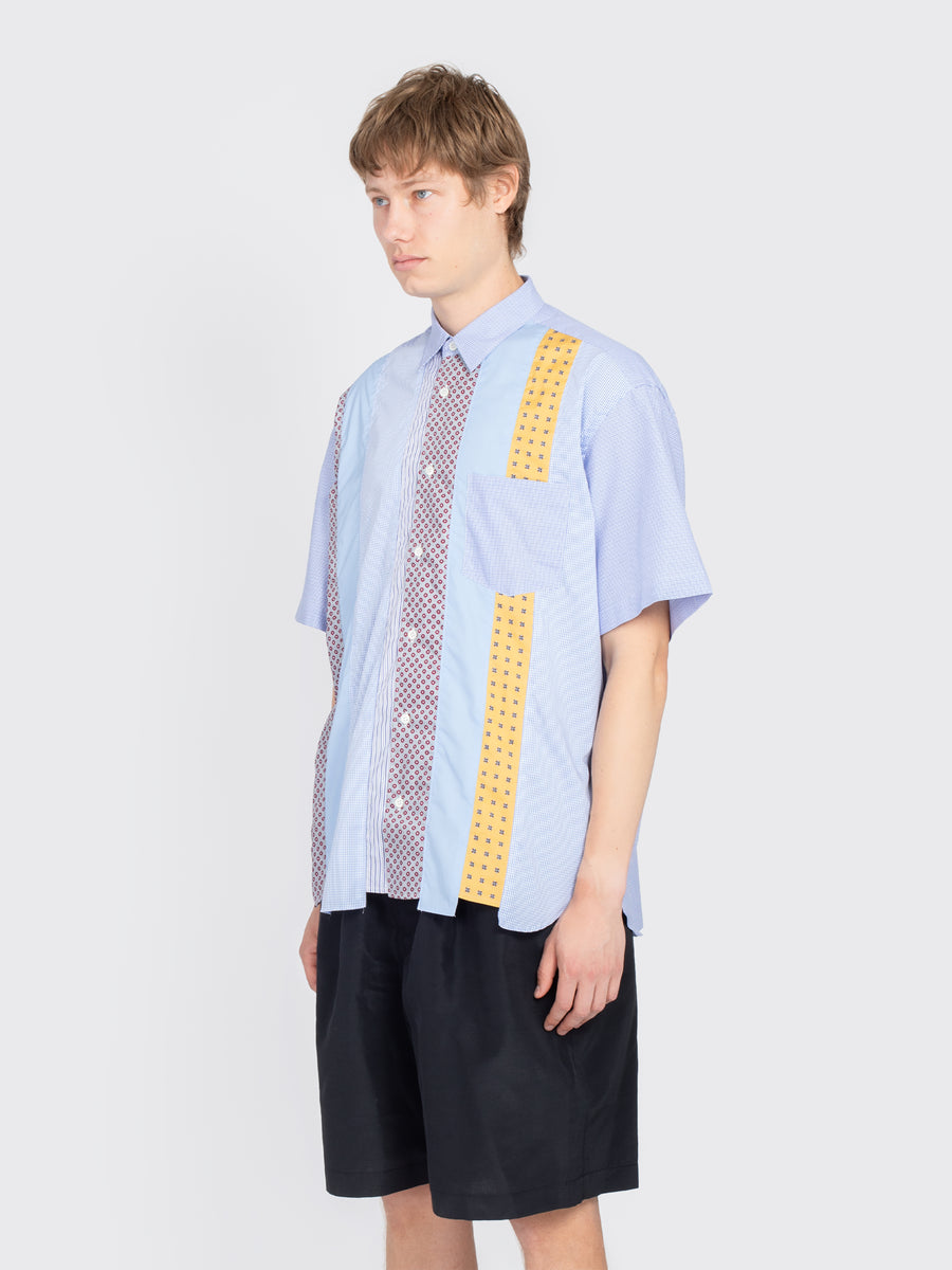 Patchwork Short Sleeve Shirt