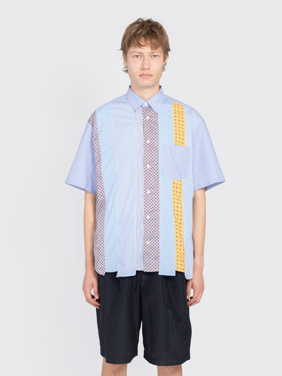 Patchwork Short Sleeve Shirt