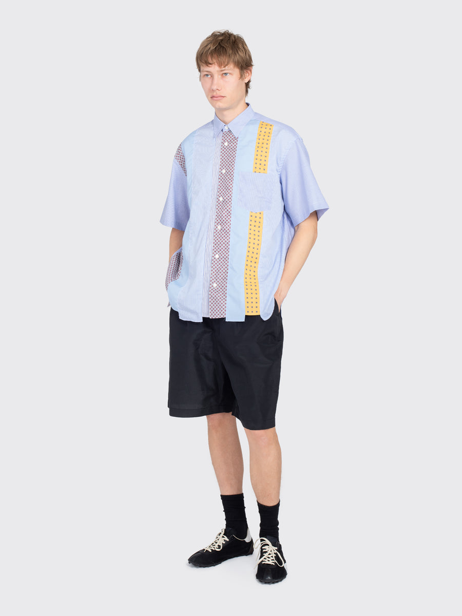 Patchwork Short Sleeve Shirt