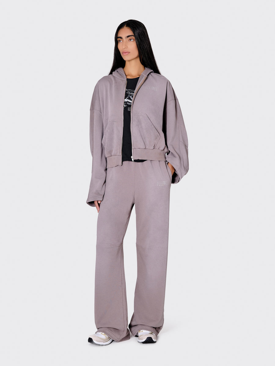 MM6 Cropped Zip-Up Hoodie