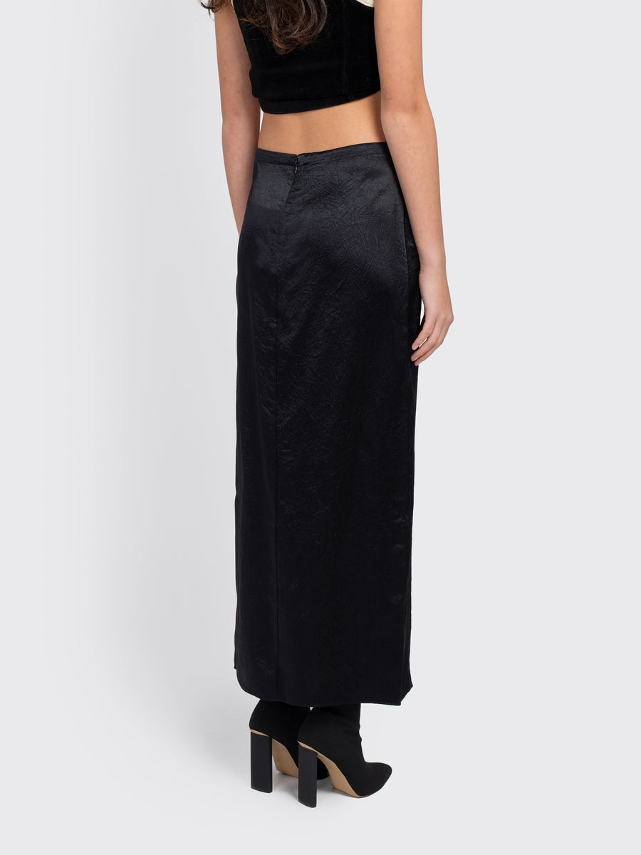 Crinkled Pencil Skirt