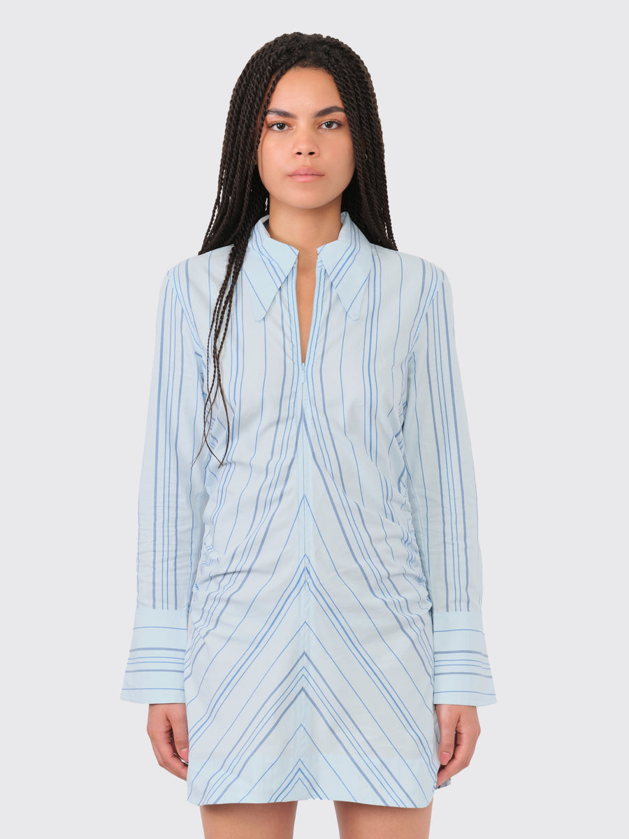 Twill Stripe Fitted Tunic