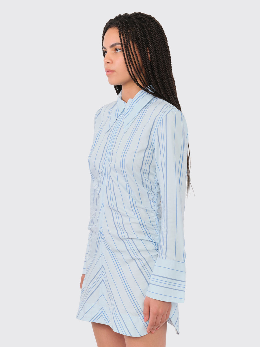 Twill Stripe Fitted Tunic
