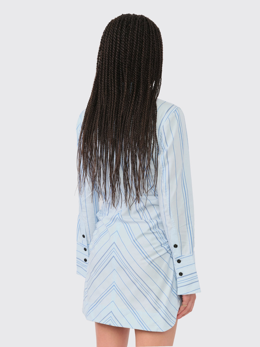 Twill Stripe Fitted Tunic