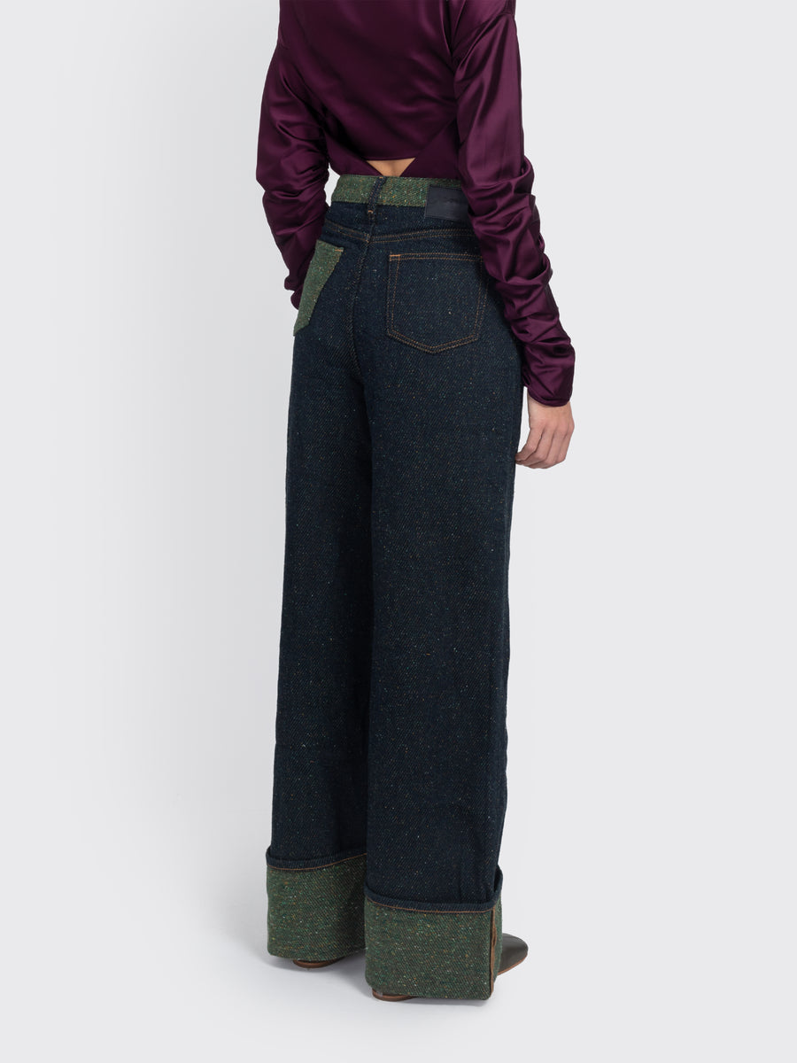 Twill Denim Baggy Jeans