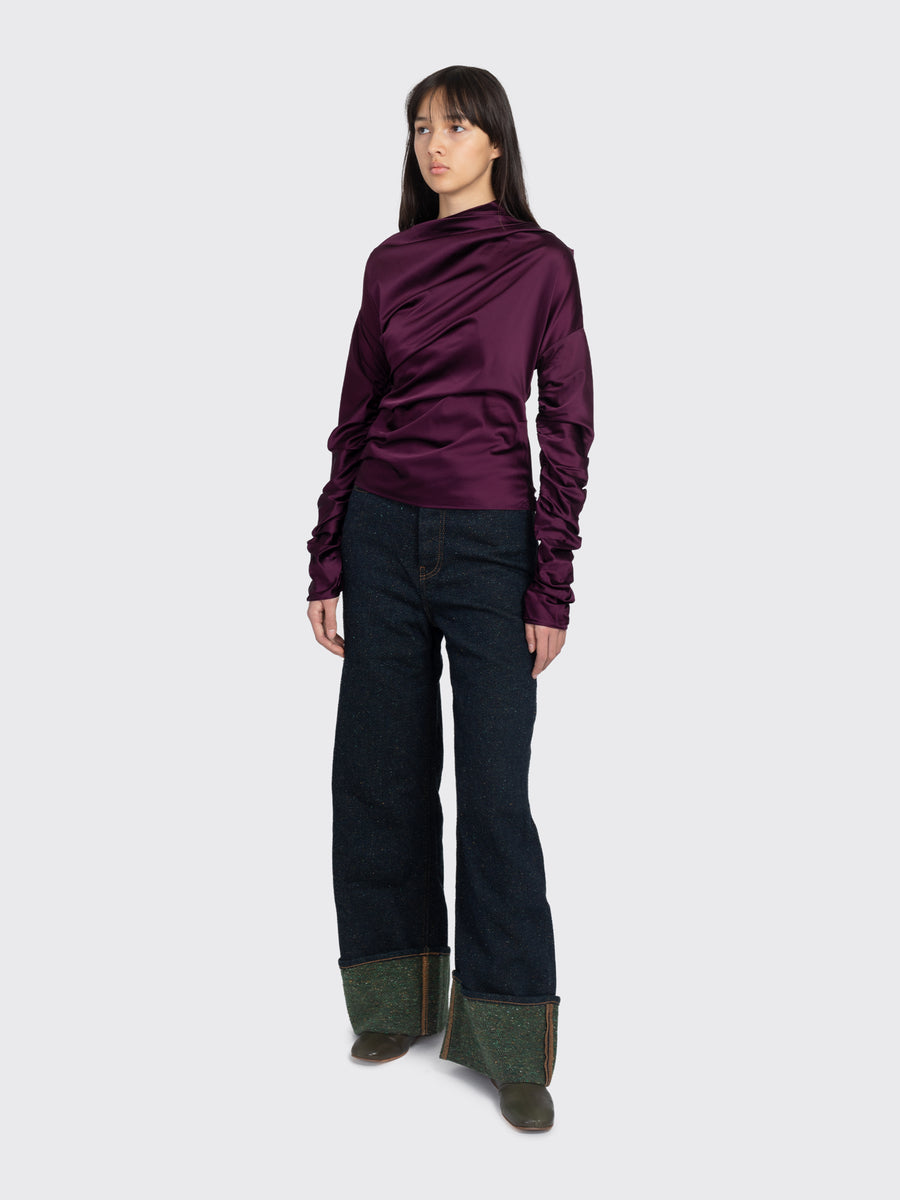 Twill Denim Baggy Jeans