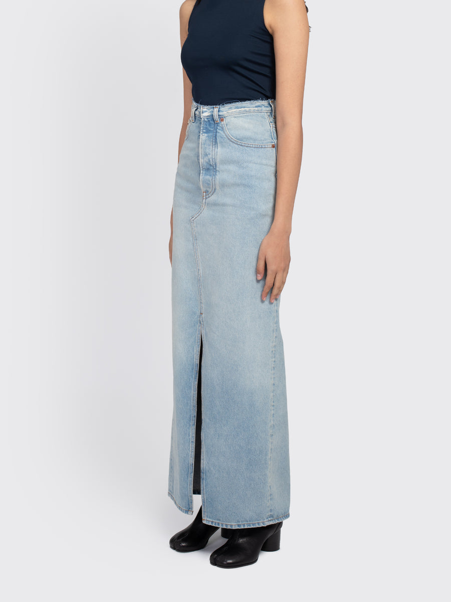MM6 Denim Long Skirt