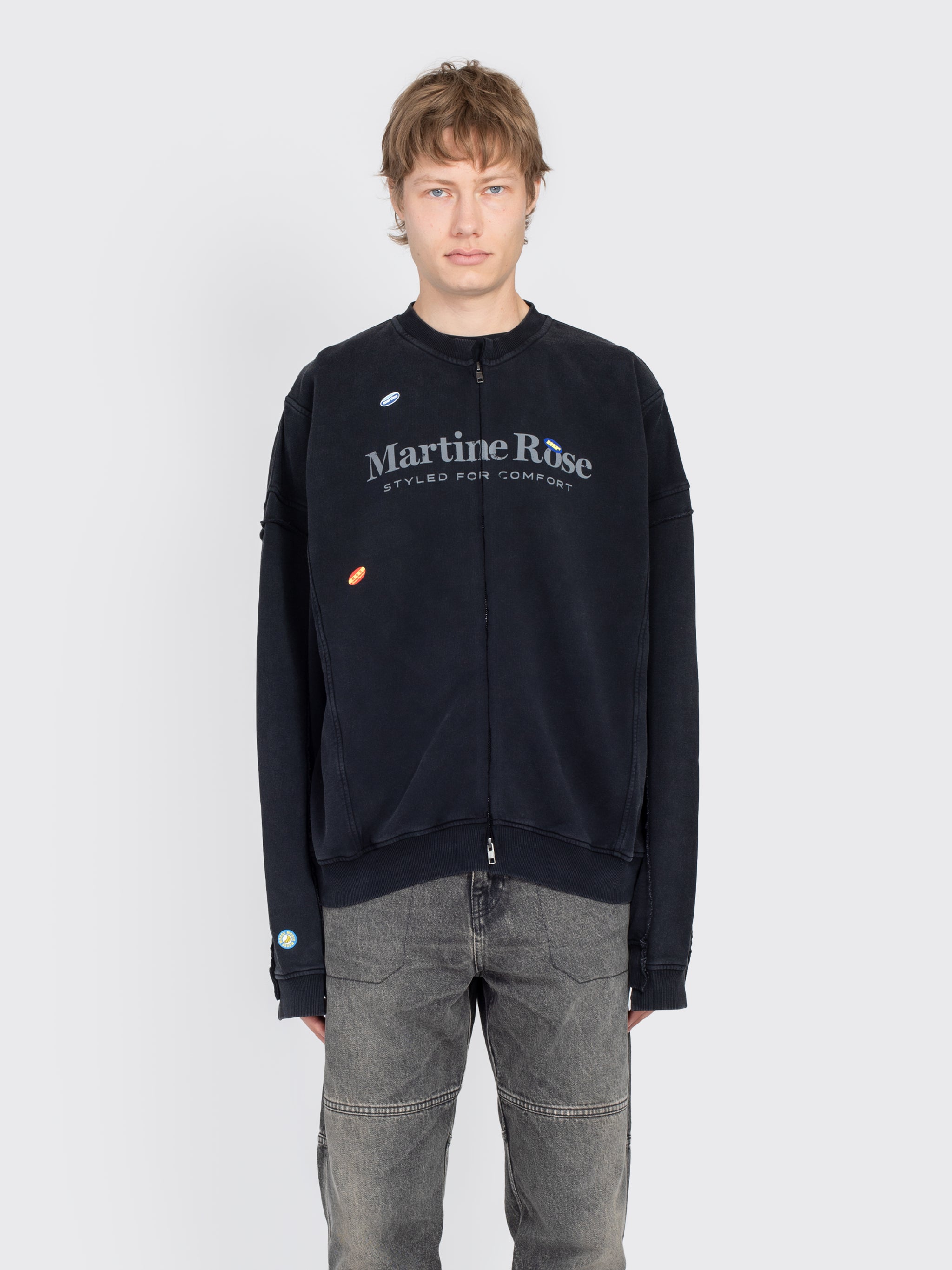 Martine Rose ZIP UP CREW ジップアップ スウェット MartineRoseSSENSEEXCLUSIVESHRU